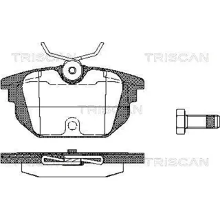 Triscan Bremsbel?ge hinten Alfa Romeo Fiat Lancia 811015008