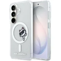 KARL LAGERFELD Handyhülle Galaxy S26 transparent MagSafe Katze Choupette Logo 6,3 Zoll, Kantenschutz