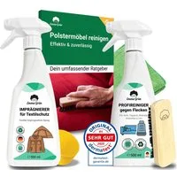 Emma Grün Sofa Reiniger 500 ml mit Polsterbürste Polsterreiniger (für Sofas & Autositze, stark gegen Gerüche & Flecken, aus Deutschland)