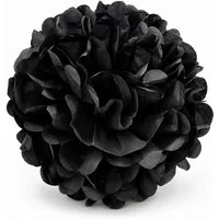 Creativery Pompon, Pompon 20cm Papier 1 Stück Schwarz