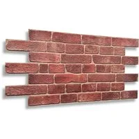 IKHEMalarka 3D Wandpaneel PVC 3D Paneele Stein Optik Wandverkleidung, BxL: 48,00x90,00 cm, 0,40 qm, 0,4m² - 1 Stück Wasserdicht und flexibel!