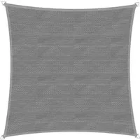 Windhager Sonnensegel Capri, Quadrat Segel zur Beschattung von Garten, Terrasse, Balkon, (1-tlg), Sonnenschutz 4 x 4 m, erhältlich in grau oder champagner