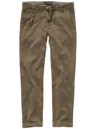 Mey & Edlich Herren Tatkraft-Hose Grün 98 % Baumwolle, 2 % Elasthan