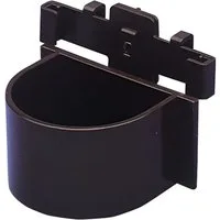 Nobby Futternapf Papageiennapf oval braun mit Halterung