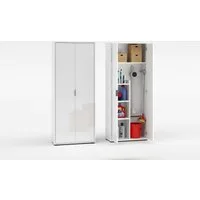 Home affaire Mehrzweckschrank JOLLY, Stauraumschrank, Breite 72,5 cm, Höhe 178 cm (1-St) 2-türiger Schrank, 3 kleine + 1 großer Boden, hochglanz lackiert