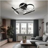 GLOBO LIGHTING LED Deckenleuchte, LED-Leuchtmittel fest verbaut, Warmweiß, Neutralweiß, Tageslichtweiß, Deckenlampe Ventilator Wohnzimmerleuchte Fernbedienung LED dimmbar CCT
