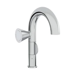 VitrA Liquid Einhebel-Waschtischmischer Einlochmontage Höhe 29 cm Linkshänder-Version Chrom,A42755 A42755