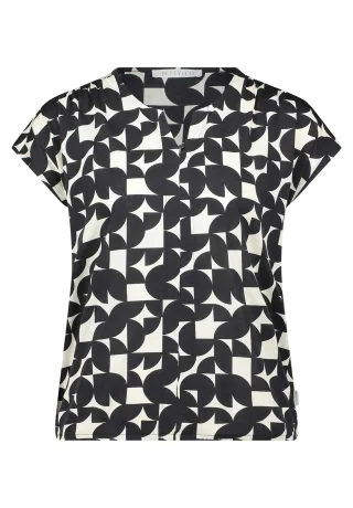 Betty & Co - Blusenshirt Schwarz/Weiß - Gr. - M