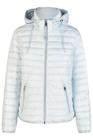 Barbara Lebek - Wendejacke Down Free mit Kapuze sky blue/offwhite - Gr. - 46