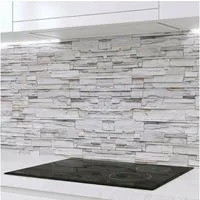 Rodnik Küchenrückwand Klinkerwand, monolithische ABS-Platte mit Direktdruck, formstabil und langlebig