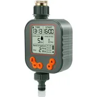 TLGREEN Bewässerungscomputer Automatische Garten Bewässerungssystem, (Timer Bewässerungssystem mit LCD-Display,Wasserzeitschaltuhr Regenverzögerung, Garten Automatische Bewässerungs Kindersicherung), 8 Auto Bewässerungsmodi- und Manueller Modus