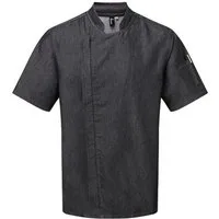 Premier Workwear Arbeitsjacke Kochjacke Chefs Zip-Close Short Sleeve Jacket