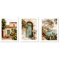 ARTFAVES Bilder-Collage Poster Set La Dulce Vida Española Trio I mehrteilige Bilderwand I Wand, (Wandbilder modern, 3 St)