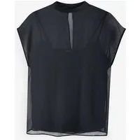 Next Blusenshirt Kurzarm-Oberteil mit Frontwicklung (2-tlg)