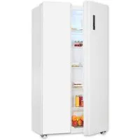 exquisit Side-by-Side SBS546-040E, 177 cm hoch, 90 cm breit, verstellbare Glasablage, No-Frost, elektronische Temperaturregelung