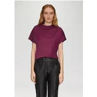 s.Oliver Kurzarmbluse Bluse Satinbluse im Loose Fit