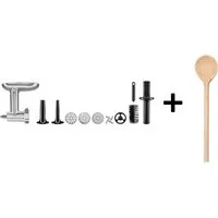 KitchenAid Küchenmaschine KitchenAid Metallfleischwolf 5KSMMGA + gratis Holzlöffel