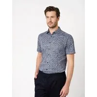 DESOTO Kurzarmhemd Casual Kent 1/2 Jerseyhemd, slim fit, Kentkragen, bügelfrei