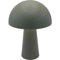 Coen Bakker Deco BV LED Tischleuchte Portable Light, Dimmfunktion, LED, warmweiß, kaltweiß, neutralweiß, außen USB touch Pilz 3 Lichtfarben dimmbar oliv
