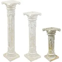 Oriental Galerie Blumenhocker Antike Säule Goldwash 60 cm klein (1 St)