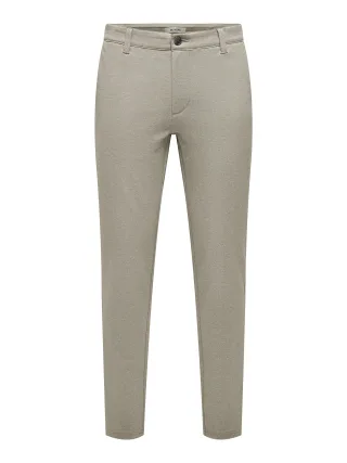 ONLY&SONS - ONSMARK SLIM TAP 0209 MELANGE PANT NOOS Fallen Rock - Gr. - 34