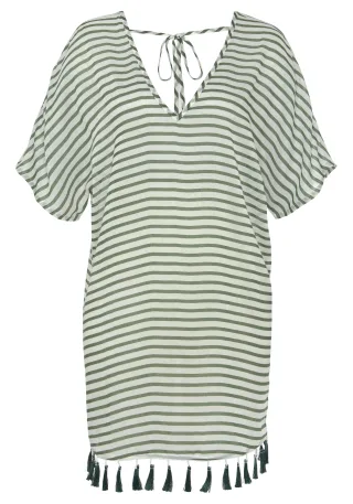 LASCANA - Venice Beach LM exkl. Sport Tunika khaki-weiss - Gr. - 42