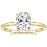 ROUGEMONT Solitärring Extravaganter Damen Solitär Ring Verlobungsring Oval 925 Silber, Echtschmuck