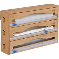 relaxdays Folienspender 3 in 1 Folienspender