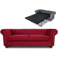 Sofnet Schlafsofa Asti 3 Bis, mit Schlaffunktion, Chesterfield Sofa 3-er, Sofagarnitur, Bettsofa