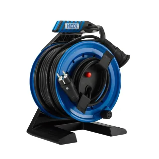 HEDI Vollkunststoff-Gerätekabeltrommel Generation 7 Companion Ø 250 mm, schwarz - G7A40NTF