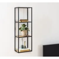 ACTONA GROUP Wandregal, Metallgestell im modernen Industrielook, 2 Einlegeböden, Höhe 108 cm