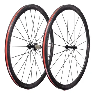 [EU Direct] CSC UCI Certified 38mm Carbon Wheelset, 700C Rim Brake V-Brake Wheels, R13 AS511SB Hub Road Bicycle Wheelset