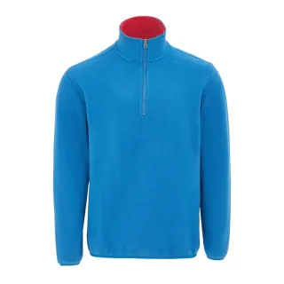 Donnay - Fleecejacke für Herren, mit kurzem Reißverschluss (Blau)
