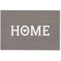 MuchoWow Fußmatte Home - Text - Taupe, Rechteckig, innen Schmutzfangmatte, Tür, Schmutzfänger Flur, Teppich 60x40 cm