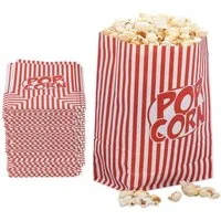 relaxdays Snackschale Retro Popcorntüten 48er Set, Papier