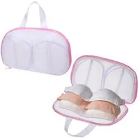 FOUORTUNATE-BEE Wäschenetz 2er Set BH-Wäschenetze, 3D-BH-Wäschesack mit Reißverschluss, Wäschesack für BHs und Dessous, 34,5x20 cm, für Waschmaschine
