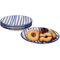 Ritzenhoff & Breker Frühstücksteller 4er Set Teller 14,5cm Streifen Seaside - Ritzenhoff 270242