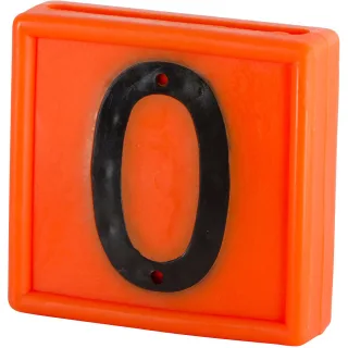 Kerbl Nummernblock, 1-stellig 10er Pack orange orange - 208460
