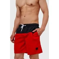 Indicode Badeshorts Herren Pruitt Schwimmshorts Männer elastischer Bund mit Kordelzug, Color-Block-Optik