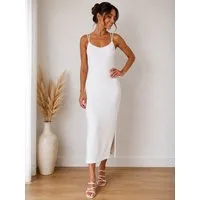 Sonderpostendiscount Sommerkleid Sommerkleid Strick Modell Skylar mit Innenfutter ONE SIZE (S-L) Innenfutter viscose nicht Durchsichtig