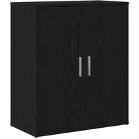 vidaXL Sideboard Sideboard Schwarze Eiche 60x31x70 cm Holzwerkstoff (1 St)