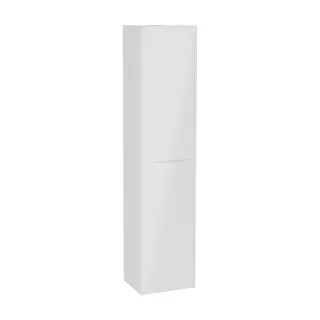 VitrA New Integra Square Hochschrank mit 2 Türen 40 x 35 x 180 cm (BxTxH) Weiß Hochglanz,80318 80318