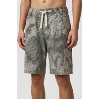 Eight2Nine Shorts Herren Baggy Shorts mit Marmor-Muster Baumwoll-Twill, Allover Muster