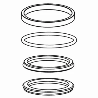 KWC Führungsringset INOX AS, zu Kst-Mischergehäuse,536261 536261