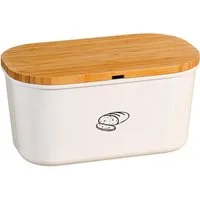 KESPER® Brotkasten Brotbox, Bambus, Melamin, (1-tlg), Deckel als Schneidebrett verwendbar
