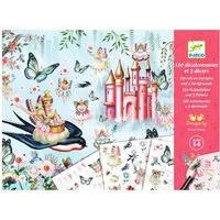DJECO Kreativset Rubbelbilder: Feenland Kreativset für Kinder