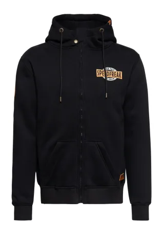 King Kerosin Herren Outdoor Sweatjacke K.K. Adventure Gear - Speedfreak schwarz