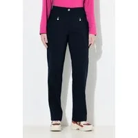 Ulla Popken Funktionshose Bengalinhose Mony konisches Bein Zipptaschen