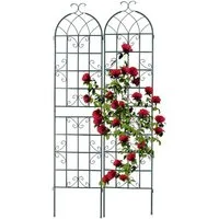 relaxdays Rankgitter 2er Set 220 cm