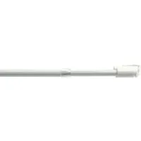 Liedeco Scheibenstange, Ø 12 mm, 1-läufig, ausziehbar, ohne Bohren, geklemmt, Kunststoff, Metall